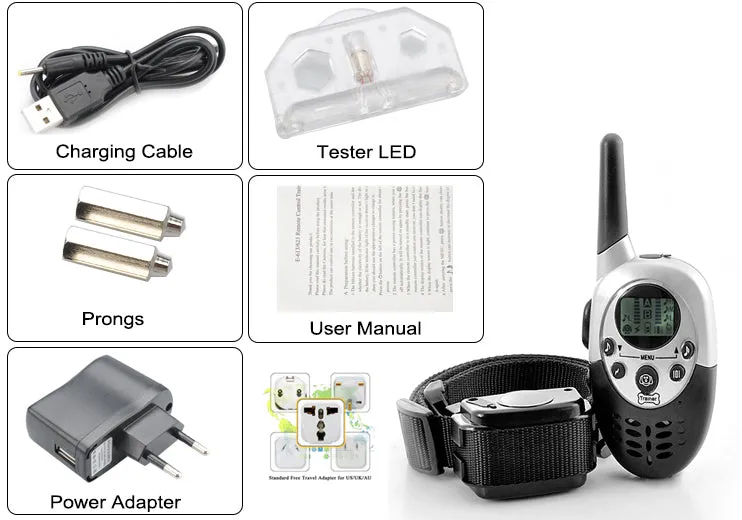 Dog Training Collar 'K9 II' - Vibration   Shock Selectable, 3 Shock Levels, Remote Control, 1000 Meter Range