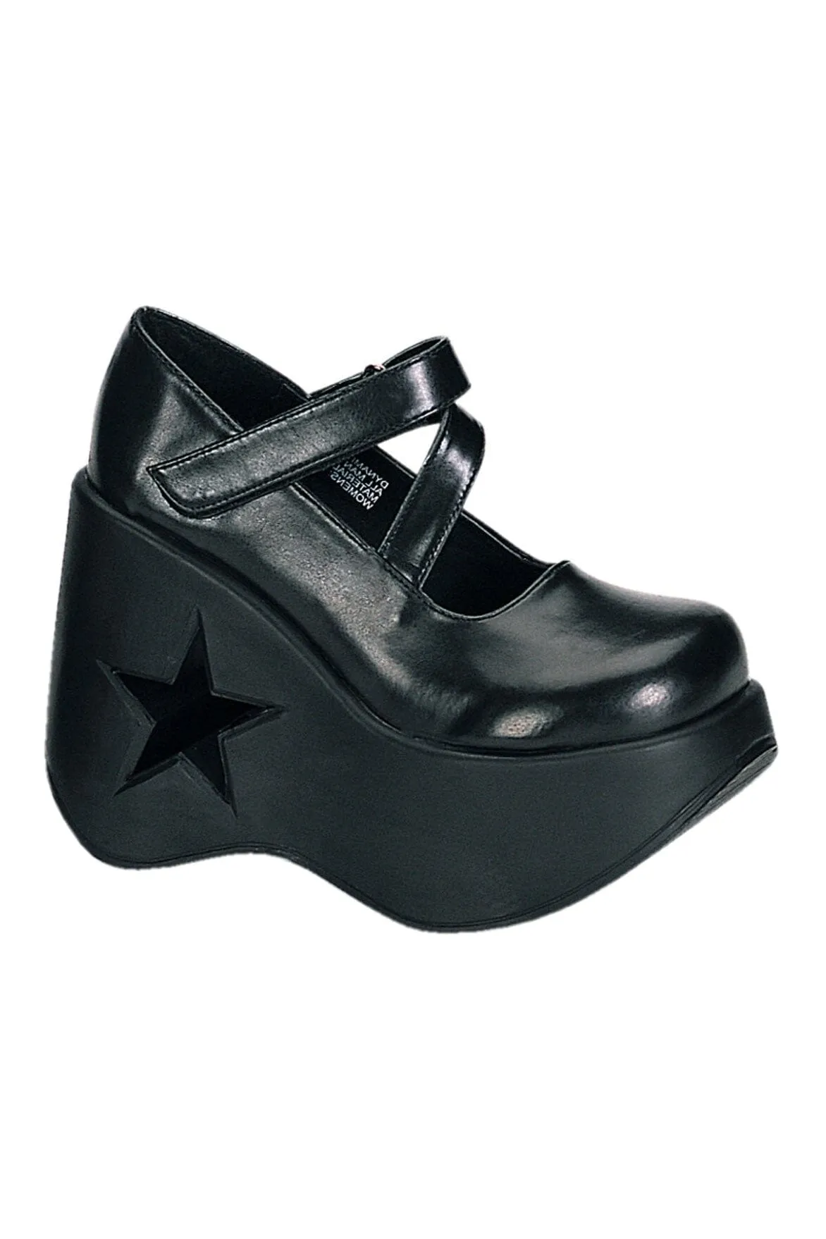 DYNAMITE-03 Black Vegan Leather Lolita