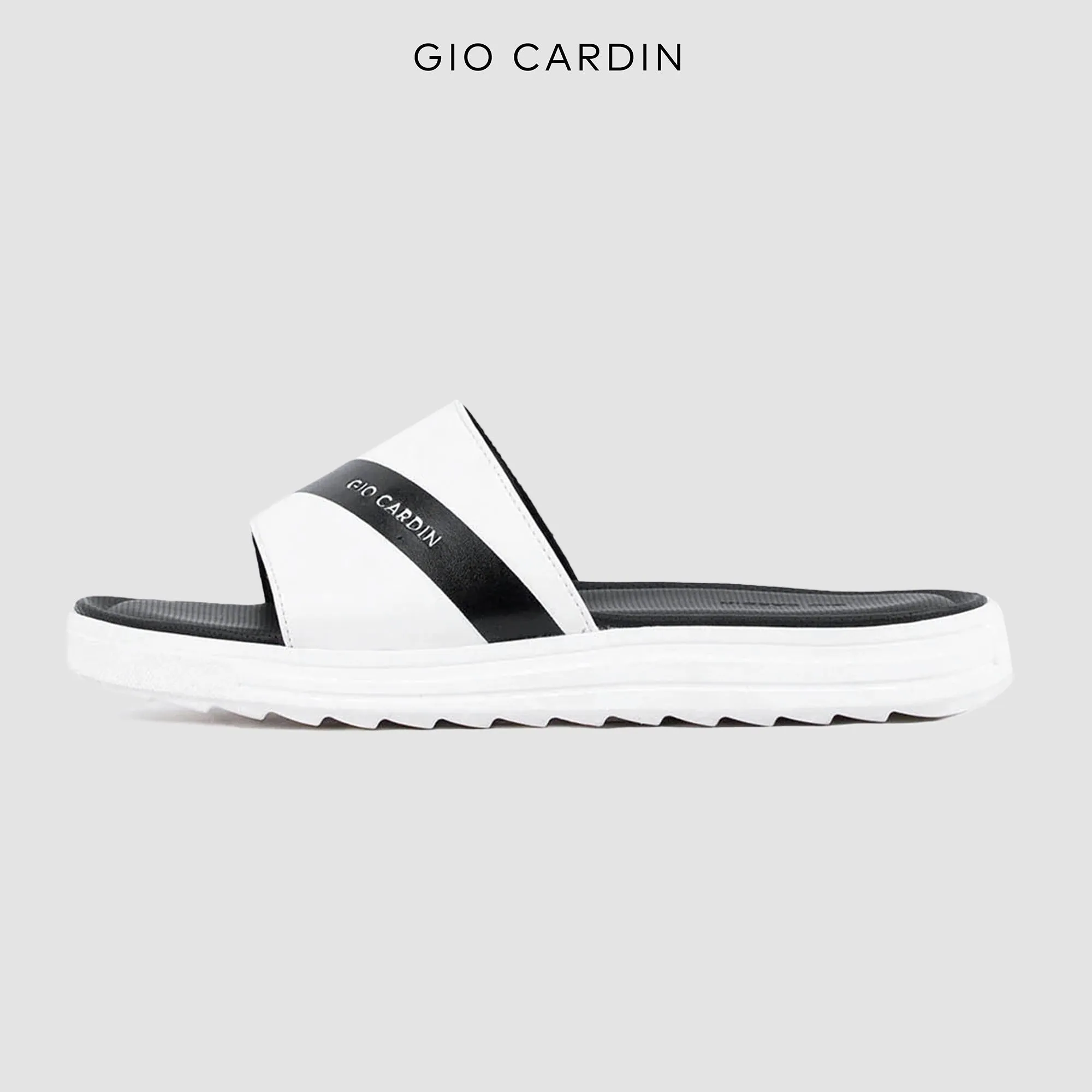 ELIO SLIDES | WHITE / BLACK / WHITE | UNISEX