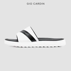 ELIO SLIDES | WHITE / BLACK / WHITE | UNISEX