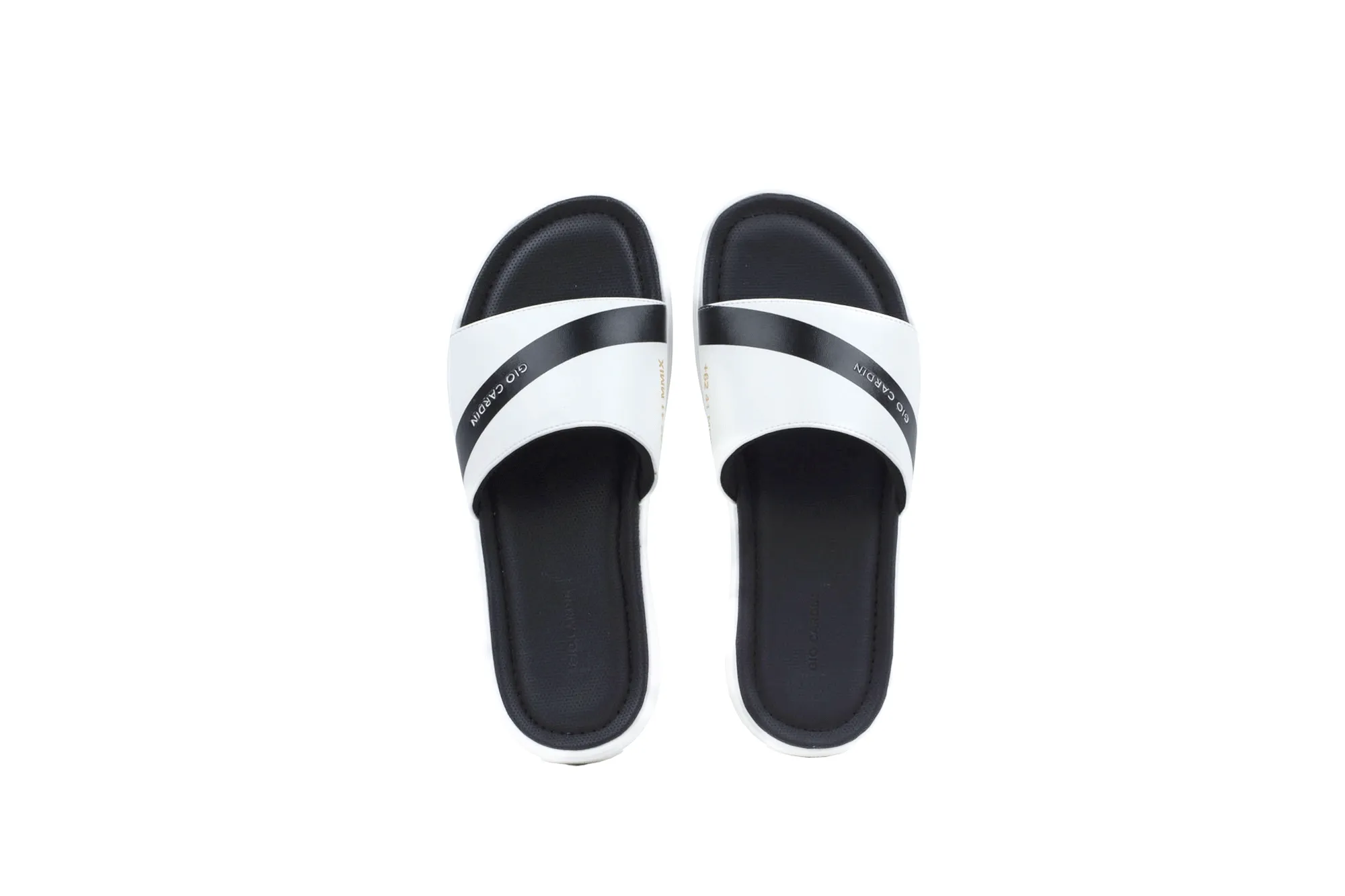 ELIO SLIDES | WHITE / BLACK / WHITE | UNISEX