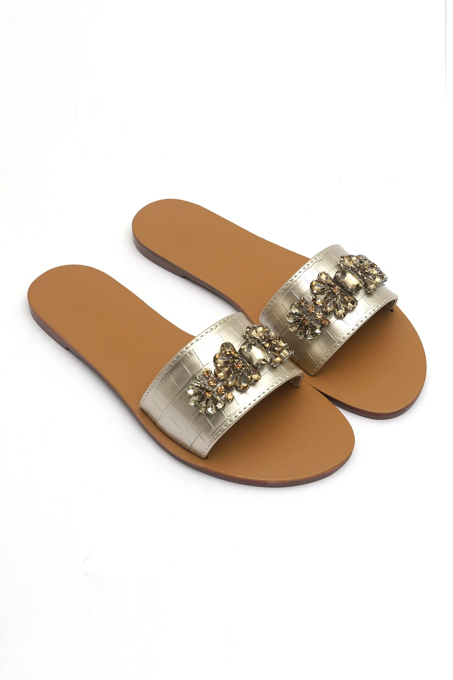 EMBELLISHED SLIDES-GOLD