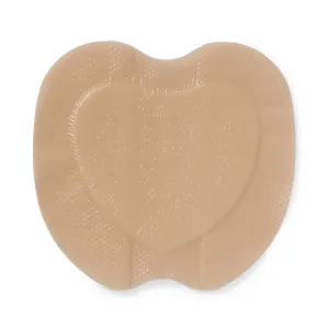 EQUOS 5-Layer Foam Dressings with Silicone Adhesive, Sacrum, 7" x 7" (case of 40)