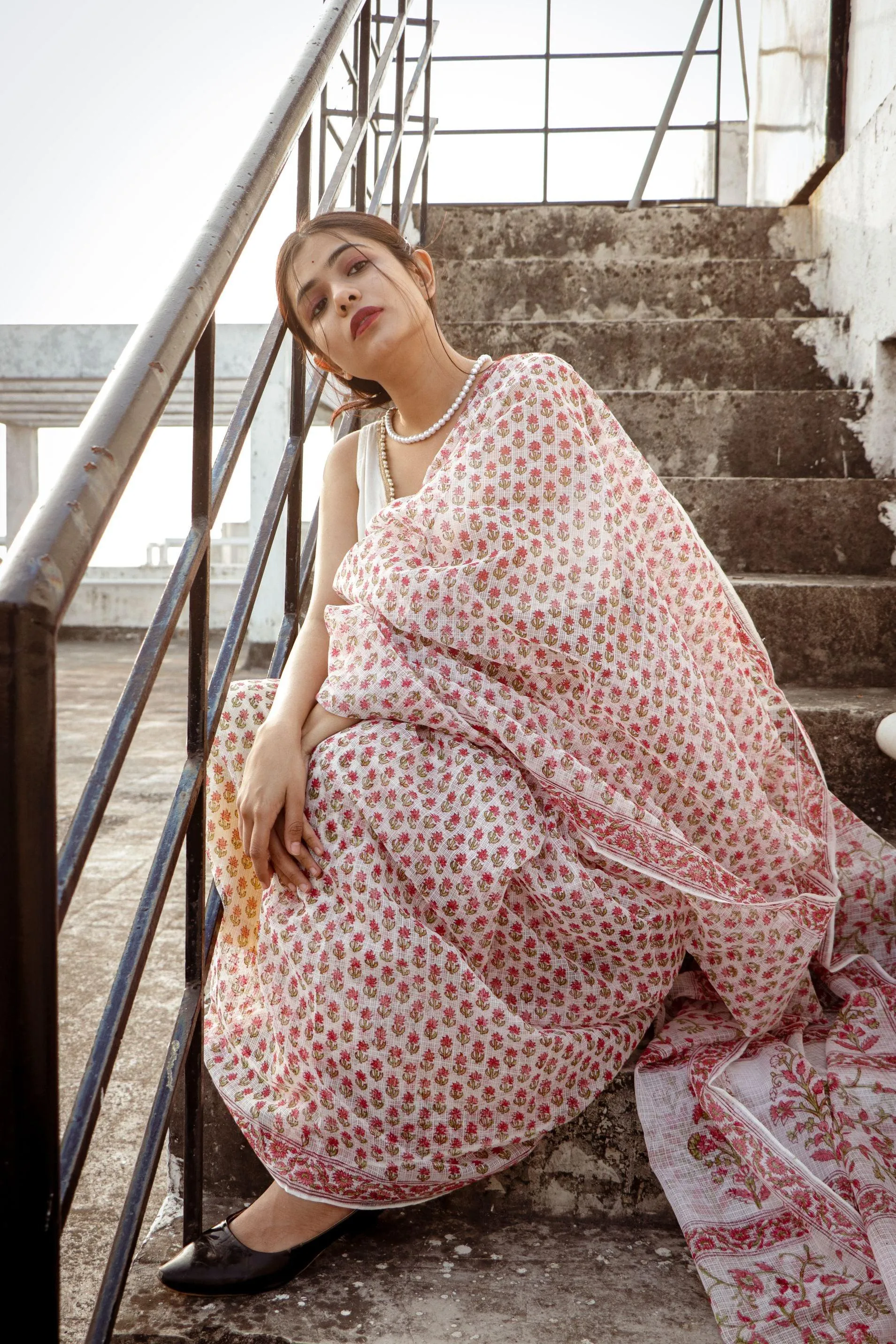 Evergreen printed Kota saree - Bagh- Phool
