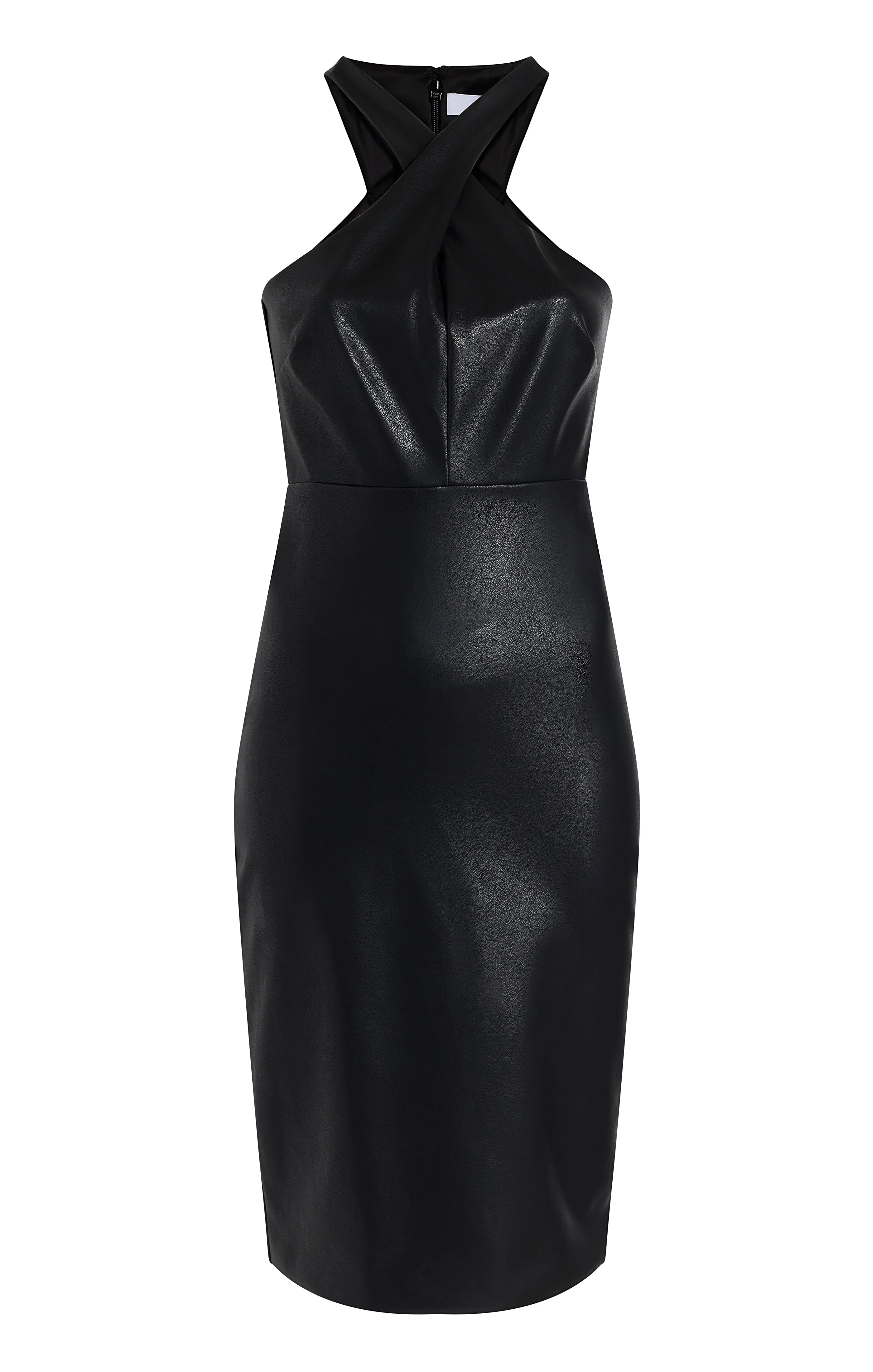 Faux Leather Carolyn Dress