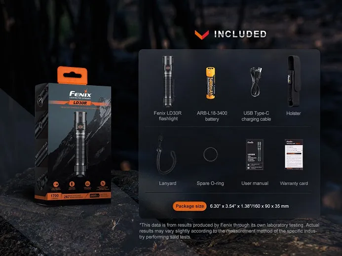 FENIX LD30R HIGH-PERFORMANCE OUTDOOR FLASHLIGHT