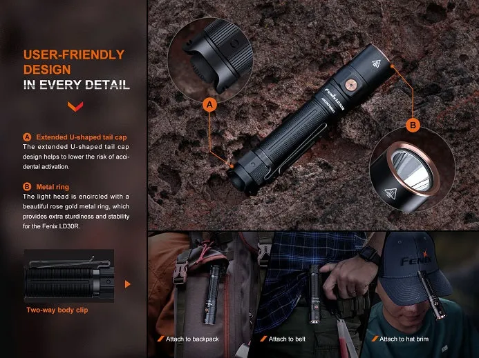 FENIX LD30R HIGH-PERFORMANCE OUTDOOR FLASHLIGHT