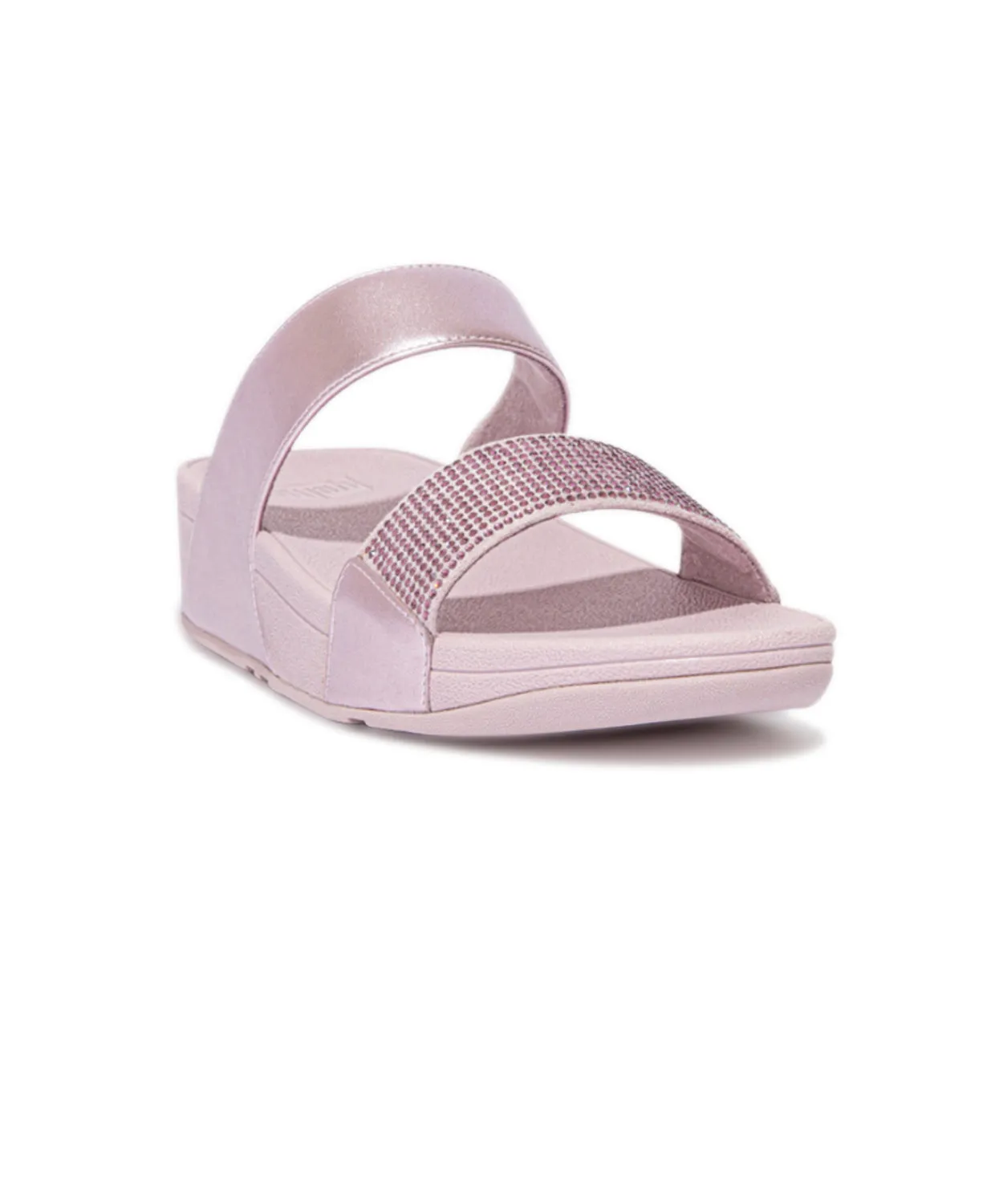 FitFlop Lulu Crystal Embellished Slides Purple