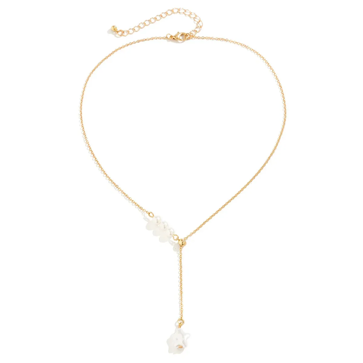 Five-Pointed Star Pearl Tassel Necklace