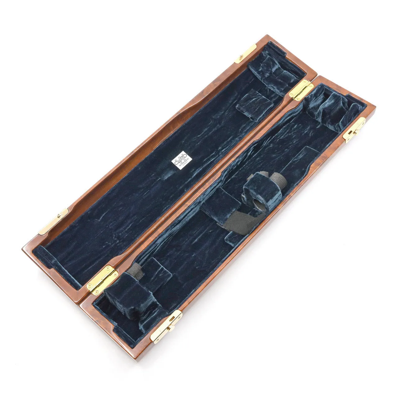 French Flute Case by Wiseman - Burr Wood Look