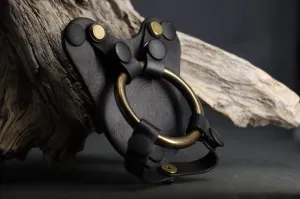 Front Plate with Ball Straps for Strap-on Harness