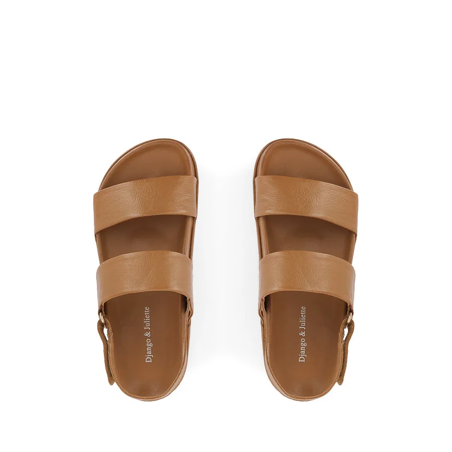 GABISSE - DARK TAN LEATHER