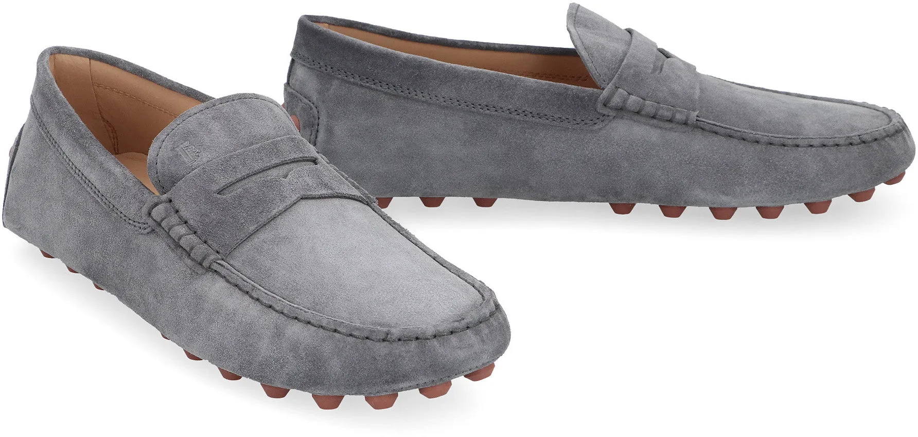 Gommino suede loafers