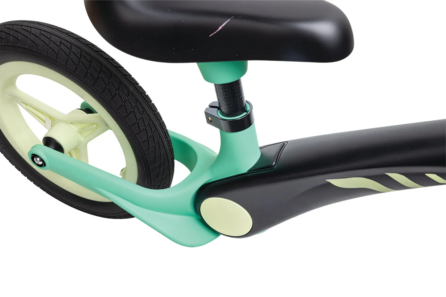 Hape Shock-Absorbing Balance Bike - Green & Black
