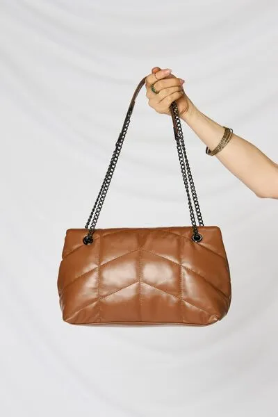 Hazel Blues® |  SHOMICO PU Leather Chain Handbag