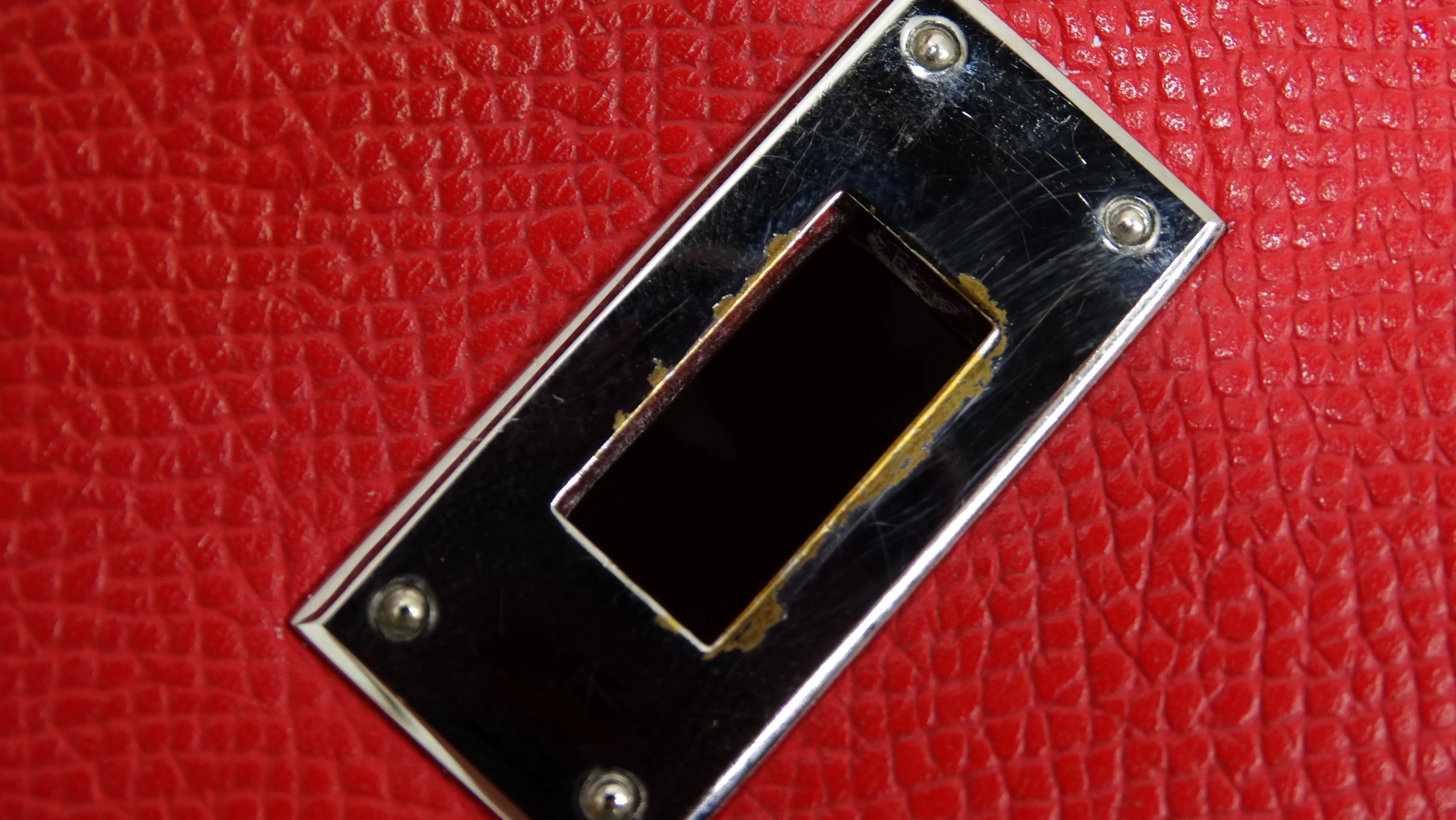 Hermes Red Epsom Kelly Sellier 32 Rouge Casaque