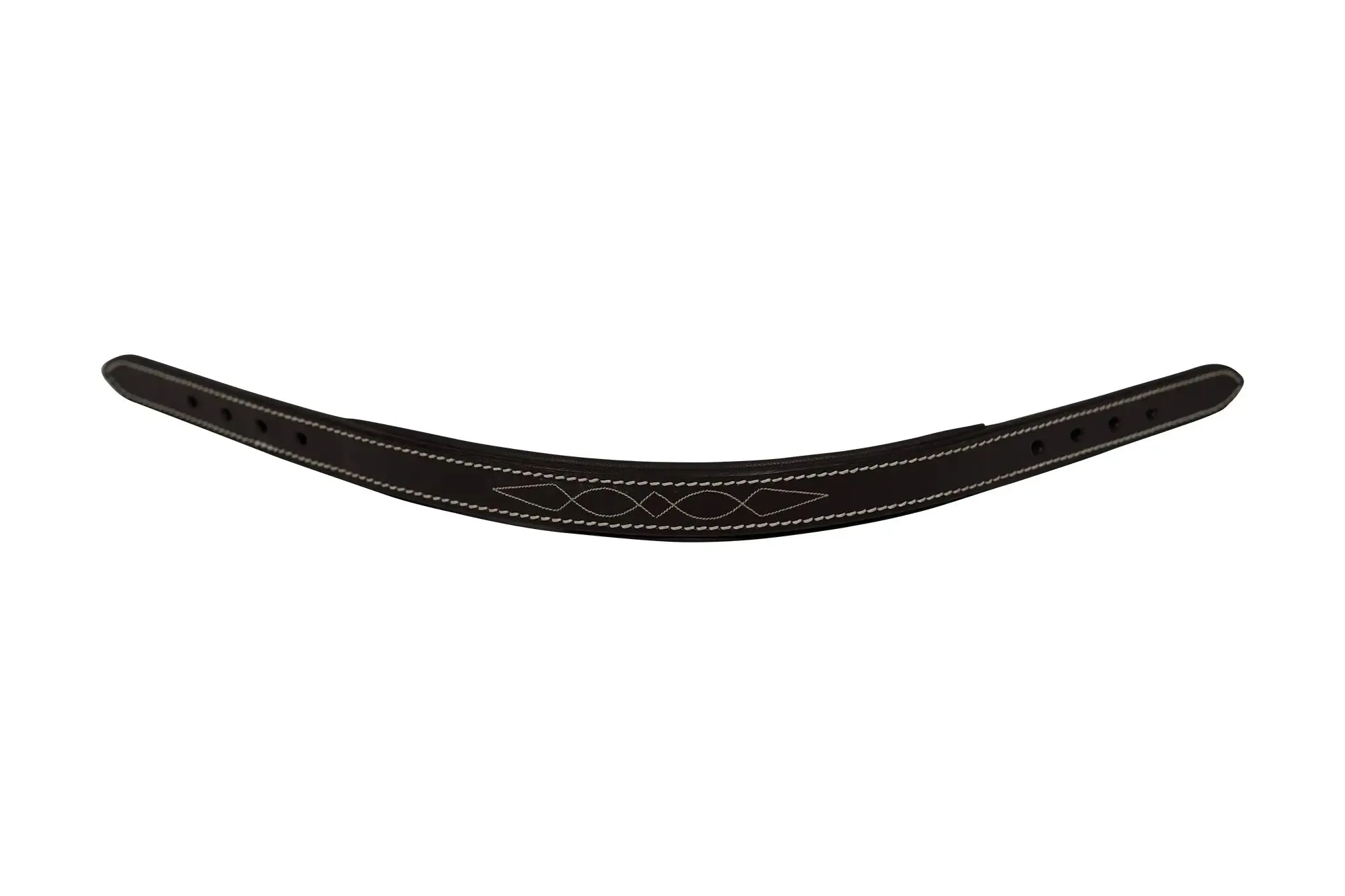 Huntley Equestrian Fancy Stitched Leather Halter Replacement Crown Piece