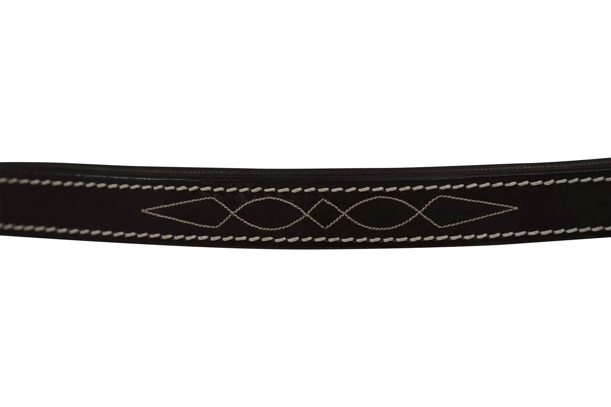 Huntley Equestrian Fancy Stitched Leather Halter Replacement Crown Piece
