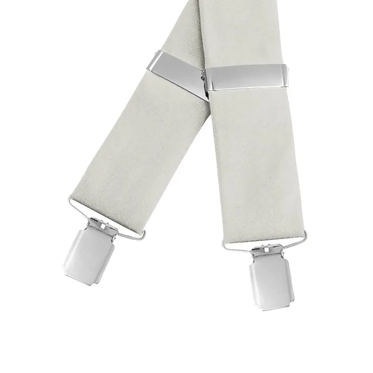 Ivory Charmeuse - Braces/Suspenders