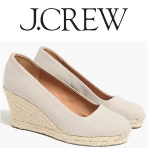 J. Crew Canvas Espadrille Wedge