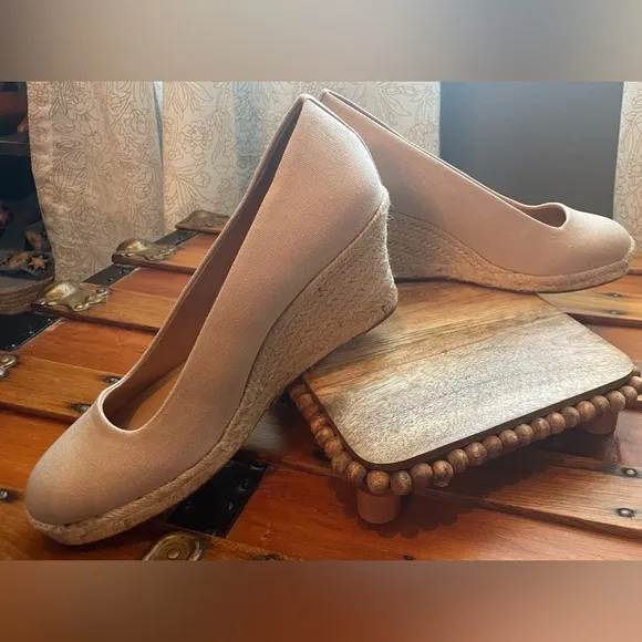 J. Crew Canvas Espadrille Wedge