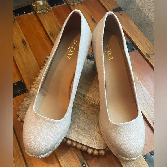 J. Crew Canvas Espadrille Wedge