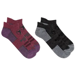 Jeep® Women's Wool Blend Trail No Show Socks 2 Pair Pack - Breathable, Cushioned Comfort