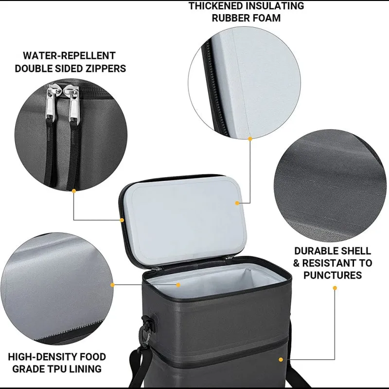 KingCamp -  Portable 16 Cans Double Layer Cooler Bag