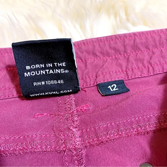 Kuhl Free Range Shorts 6 1/2&quot; in Burgundy