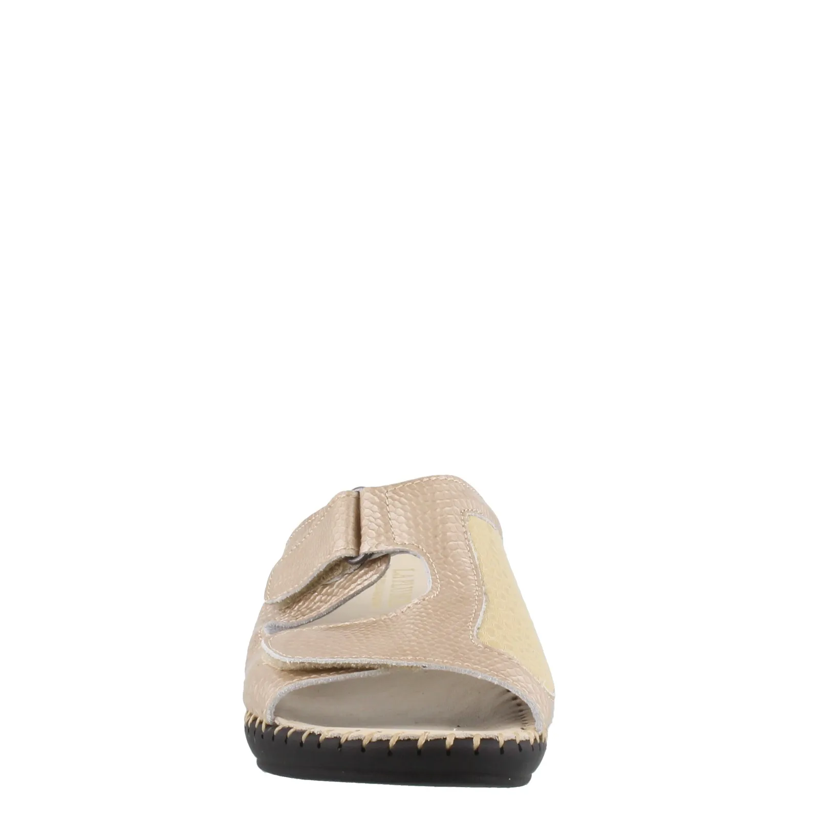 La Plume Sheila Bone Mid Heel Sandal
