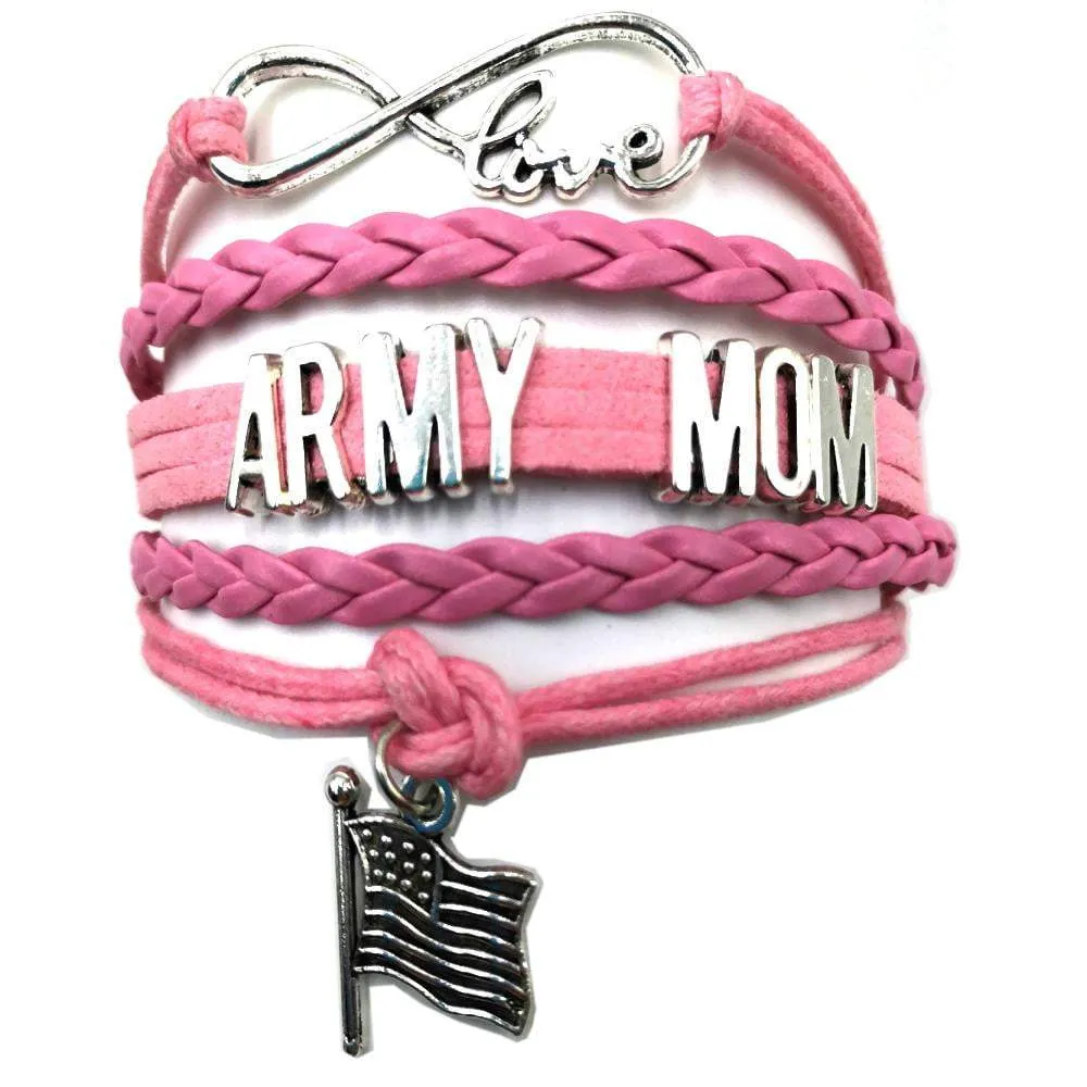 Leather Army Charm Bracelet - For Moms & Wives