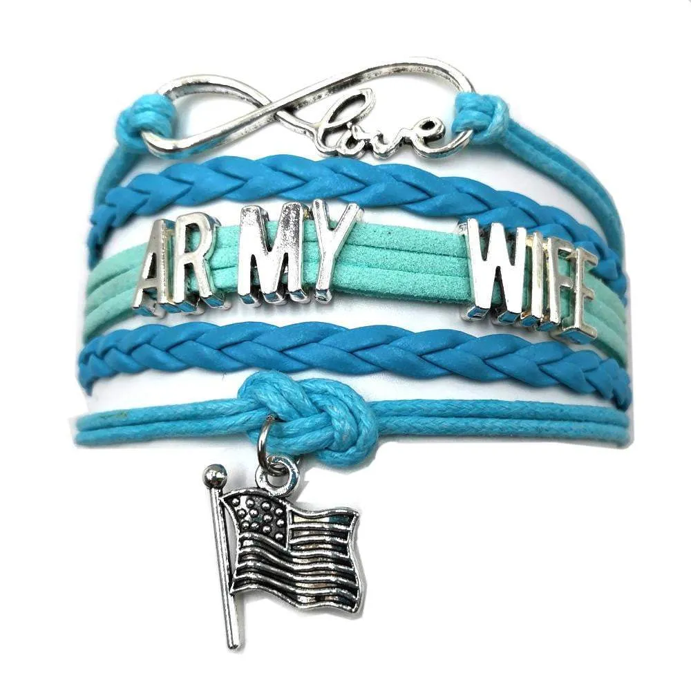 Leather Army Charm Bracelet - For Moms & Wives