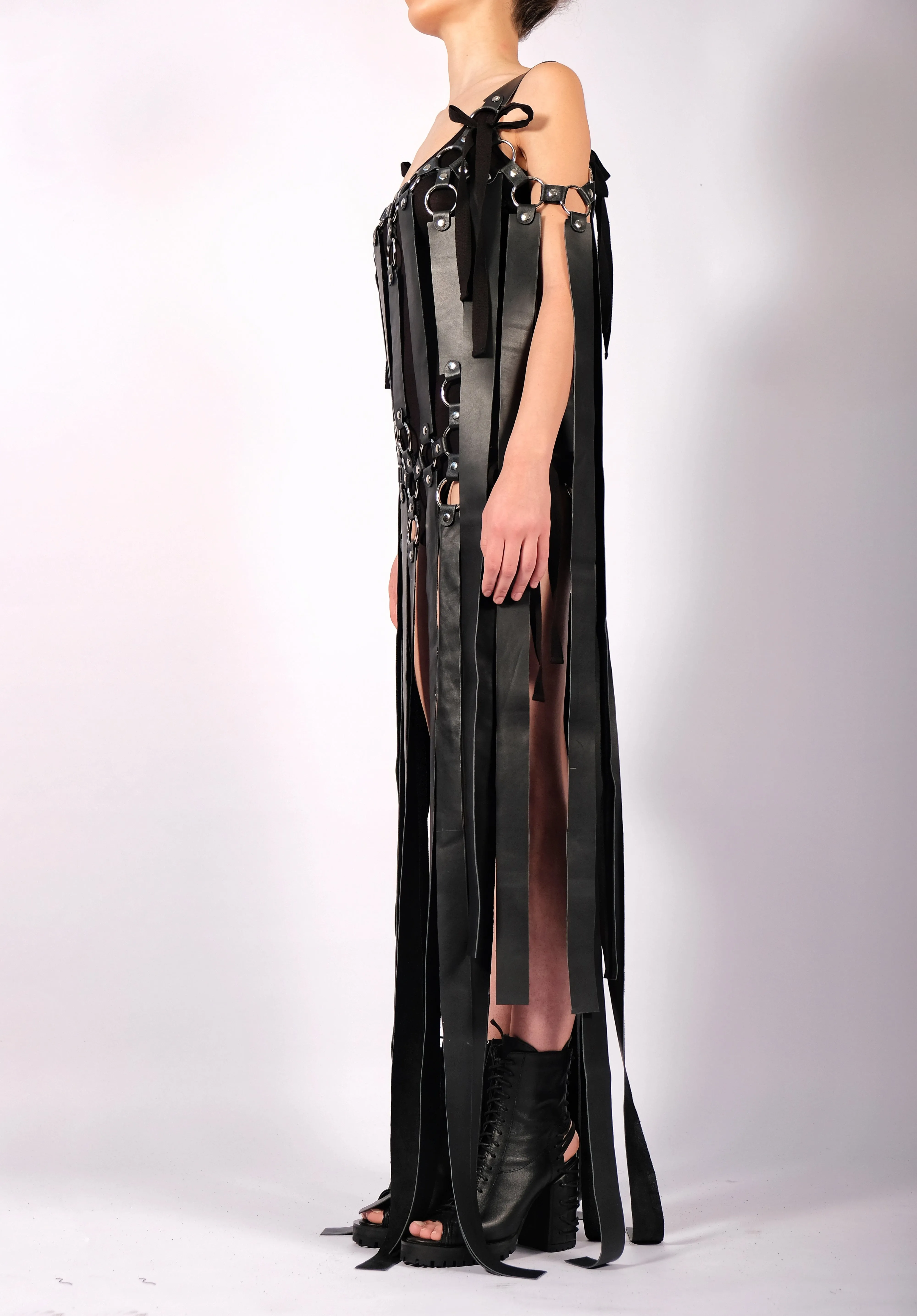 Leather Dress Maxi