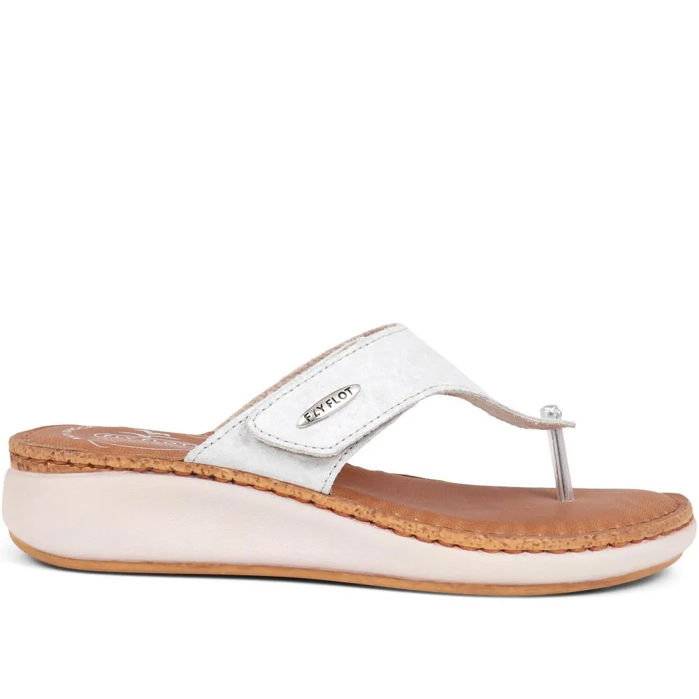 Leather Toe Post Sandals - FLY39085 / 324 806