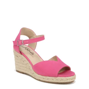 LifeStride Womens Tess Wedge Espadrille Sandals French Pink 7 M