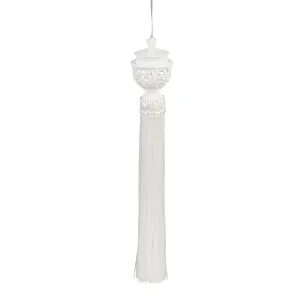 Lighted Tassel, Ivory,45t344bl