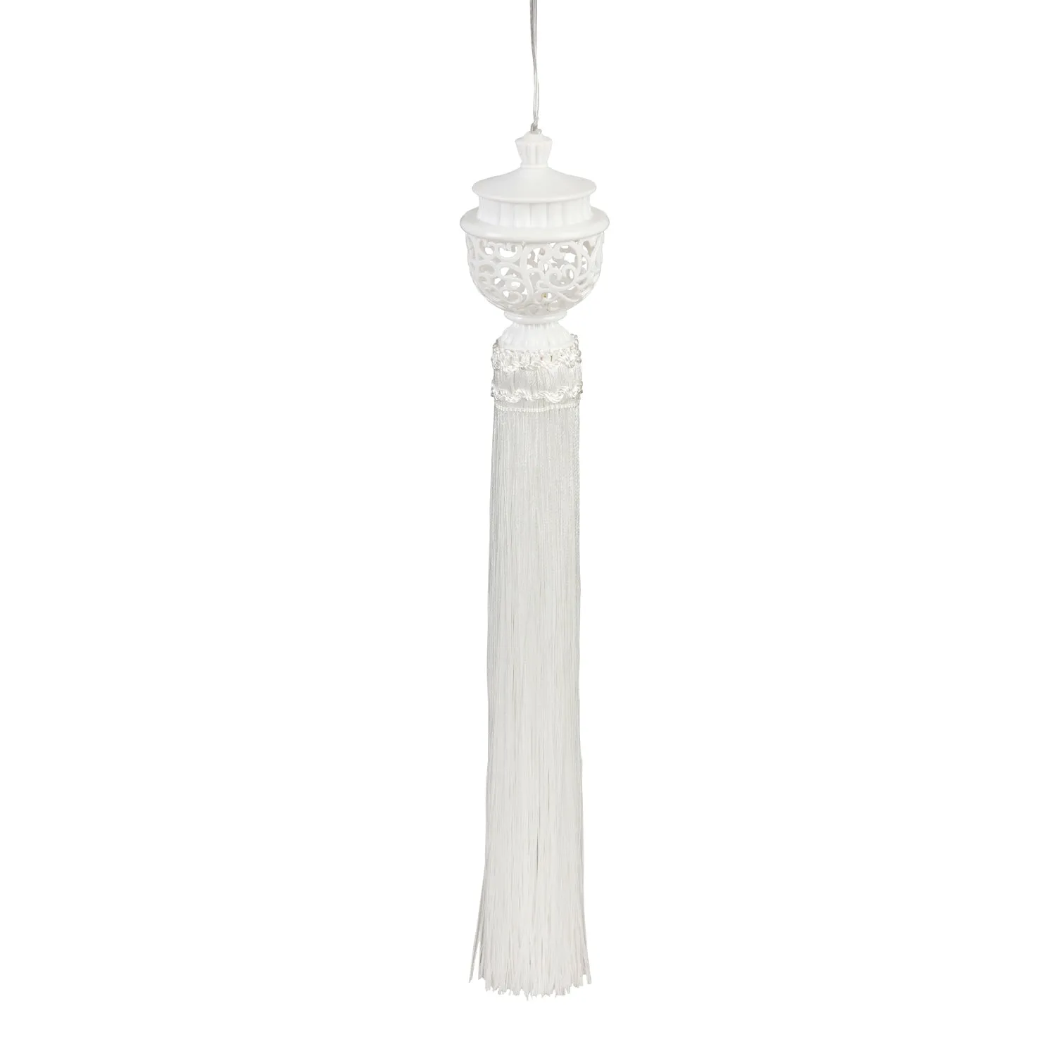 Lighted Tassel, Ivory,45t344bl