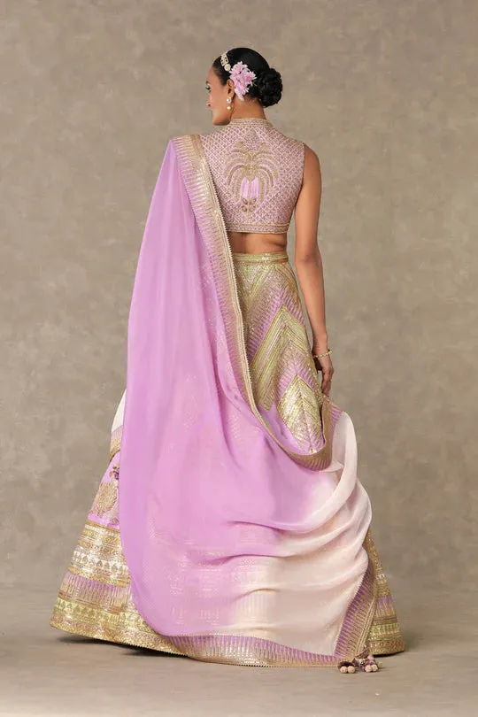 Lilac Anar-Phool Lehenga