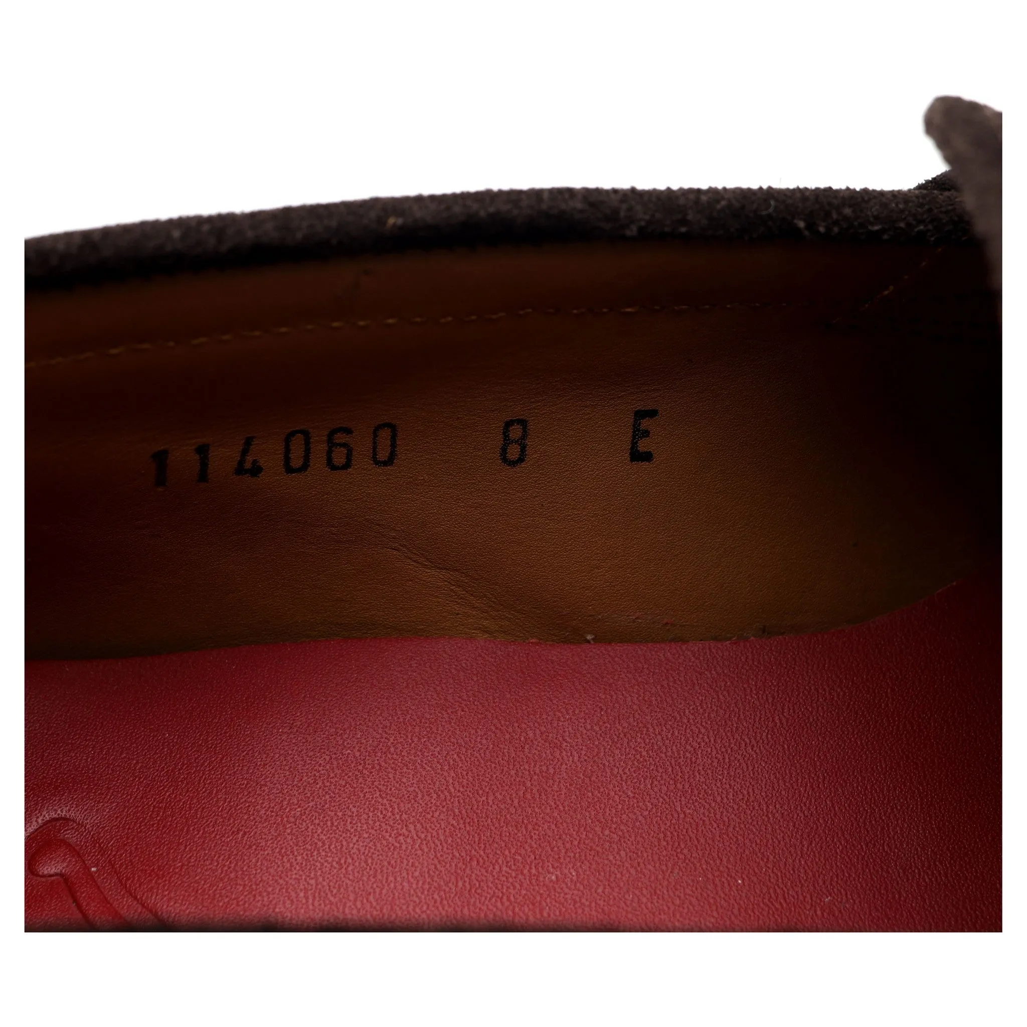 'Lloyd' Dark Brown Suede Loafers UK 8 E