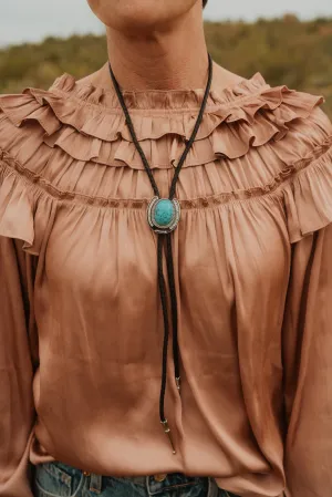 Lucky Horseshoe Bolo Tie