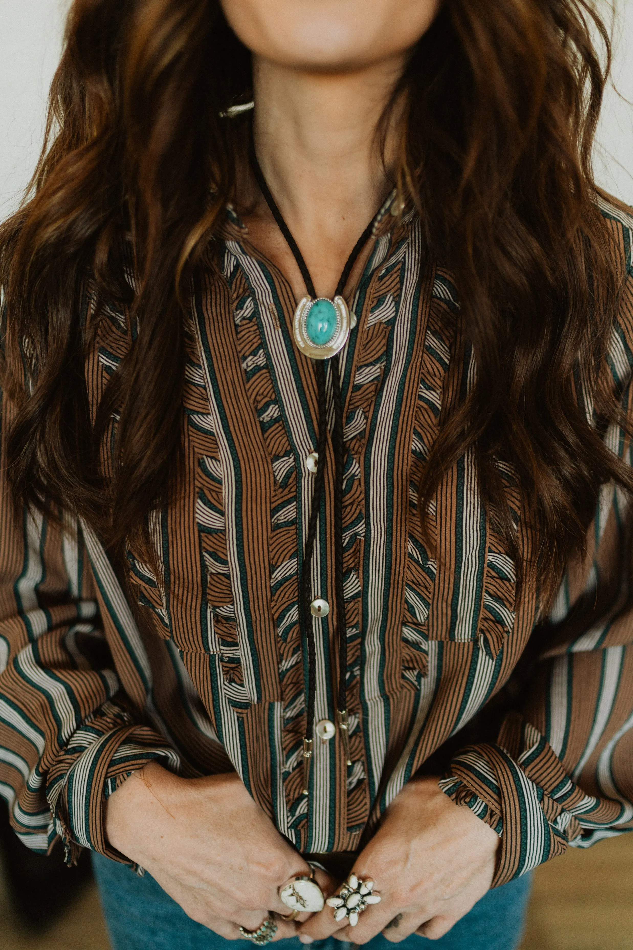 Lucky Horseshoe Bolo Tie