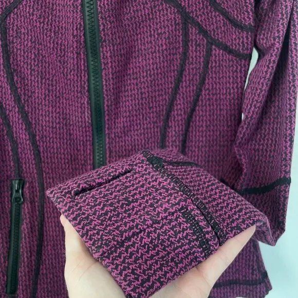 Lululemon - Define Jacket Women's Size 4 Color: Teeny Tooth Deep Fuschia Black