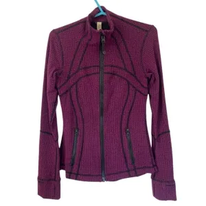 Lululemon - Define Jacket Women's Size 4 Color: Teeny Tooth Deep Fuschia Black
