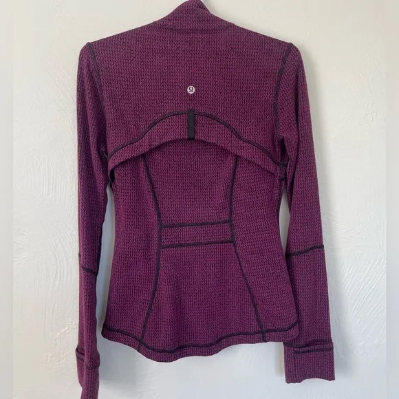 Lululemon - Define Jacket Women's Size 4 Color: Teeny Tooth Deep Fuschia Black