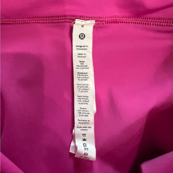 Lululemon Pace Rival Mid Rise Skirt in Sonic Pink size 6