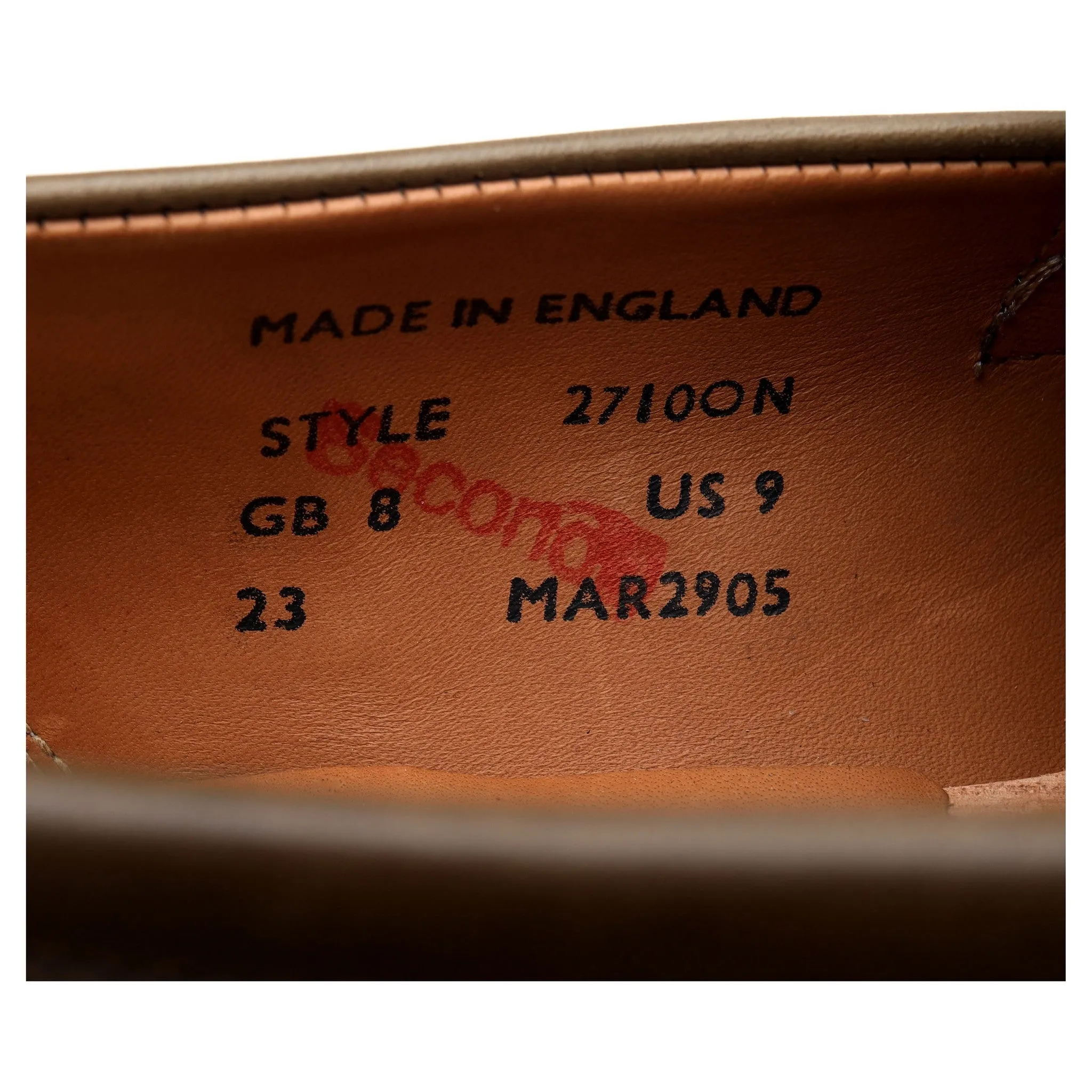 'Madrid' Green Leather Loafers UK 8
