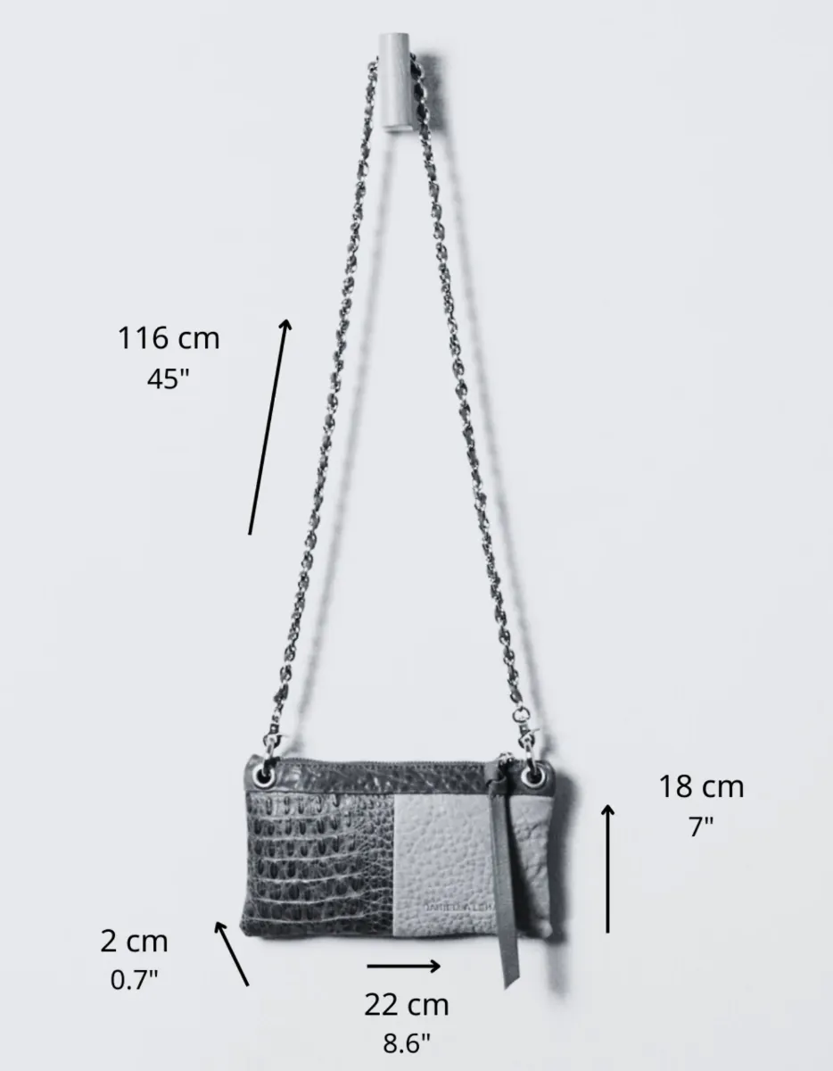 Malika Clutch in Bronze
