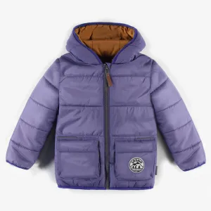 Manteau doudoune mauve, enfant || Purple puffer coat, child