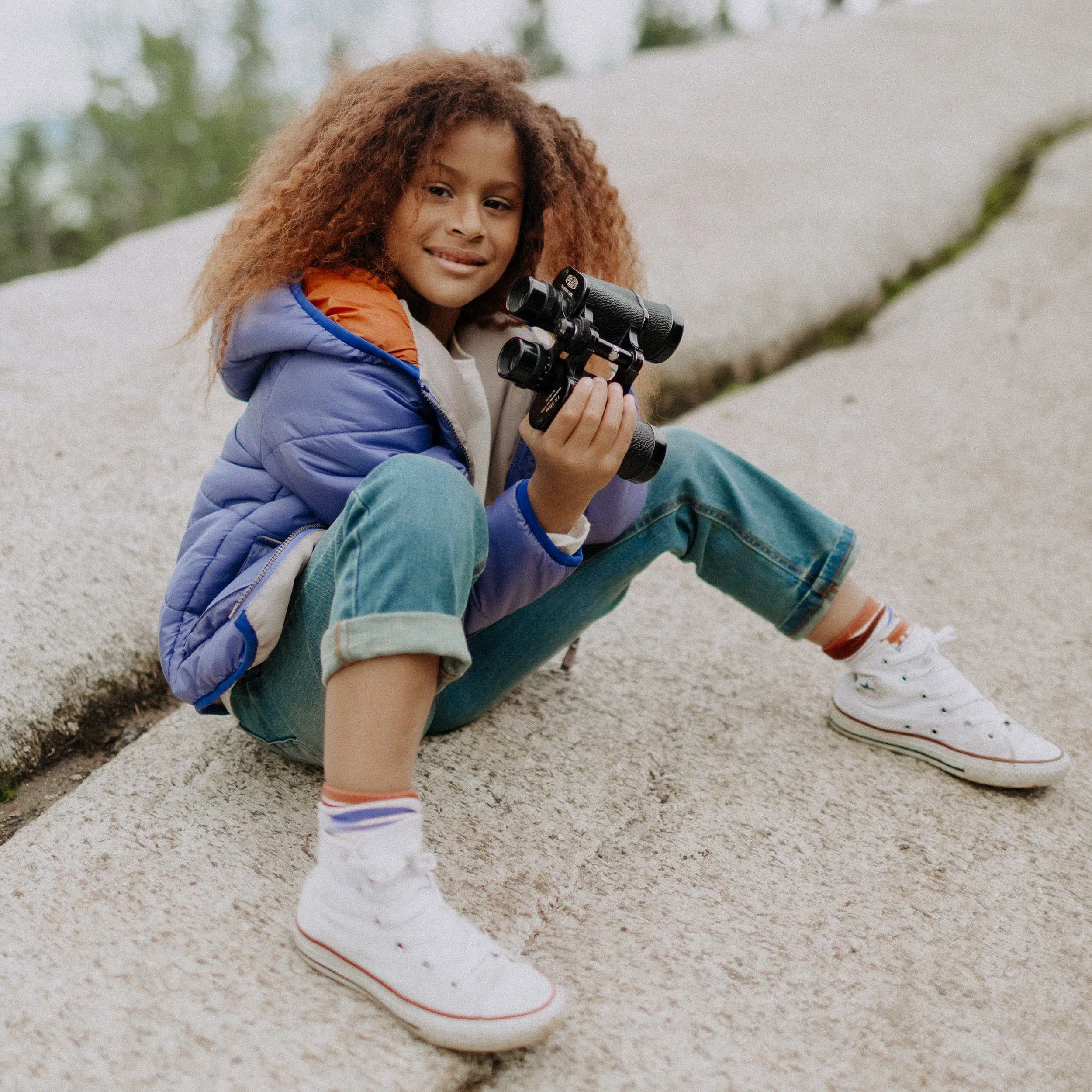 Manteau doudoune mauve, enfant || Purple puffer coat, child