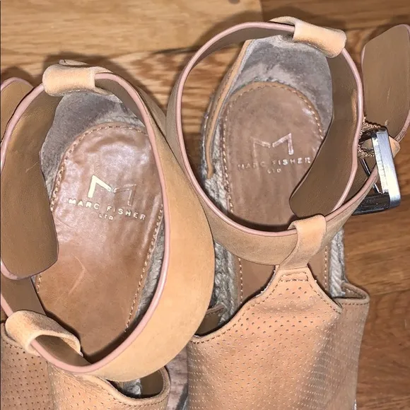 Marc Fisher Allison Perforated Espadrille Wedge